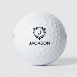 Personalisierte Monogram-Golfbälle mit Namen Golfball