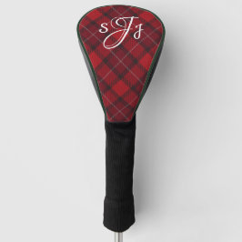 Personalisierte Monogram Karierte Golf Head Cover Golf Headcover