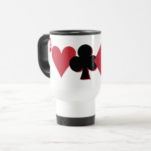 Personalisierte Monogram Playing Card Bridge & Pok Reisebecher