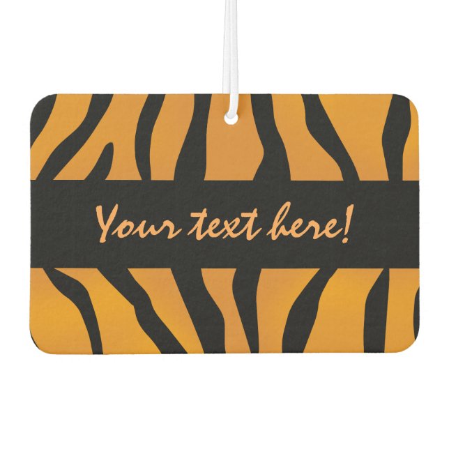 Personalisierte Monogram Wild Thing Tiger Streifen Autolufterfrischer (Vorderseite)