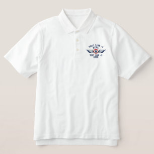 Personalisierte Monogramm-Abzeichen-Pilot-Flügel