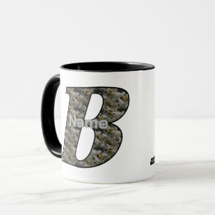 Personalisierte Monogramm-Anfangsbuchstabe B Horte Tasse