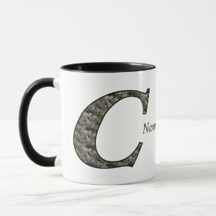 Personalisierte Monogramm Anfangsbuchstabe C Horte Tasse