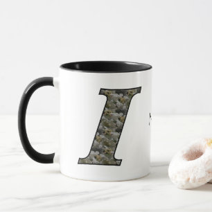 Personalisierte Monogramm-Anfangsbuchstabe I Horte Tasse