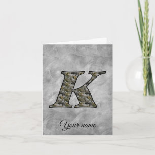 Personalisierte Monogramm-Anfangsbuchstabe K Horte