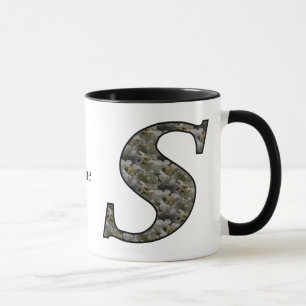 Personalisierte Monogramm-Anfangsbuchstabe S Horte Tasse