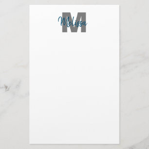 Personalisierte Monogramm Briefpapier