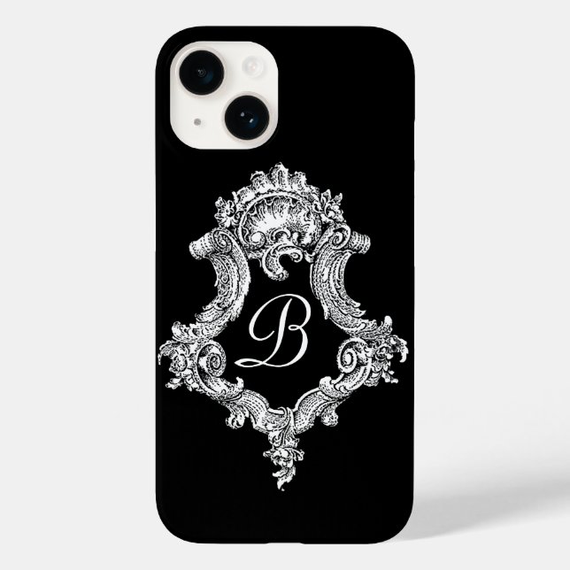 Personalisierte Monogramm Case-Mate iPhone 14 Hülle (Rückseite)