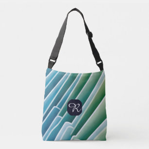 Personalisierte Monogramm Crossbody Bag - Modern Tragetaschen Mit Langen Trägern