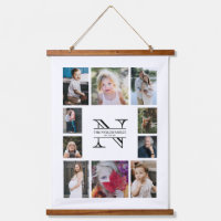 Personalisierte Monogramm-Familie 10 FotoCollage