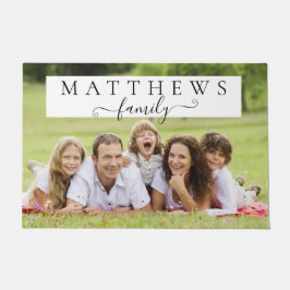 Personalisierte Monogramm-Familiennamen Benutzerde Fußmatte