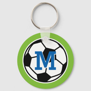 Personalisierte monogramm Fußball-Schlüsselanhänge Schlüsselanhänger