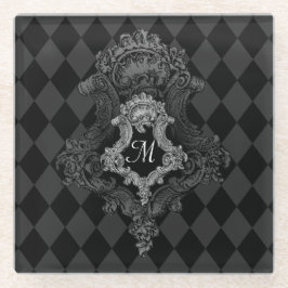 Personalisierte Monogramm Glasuntersetzer