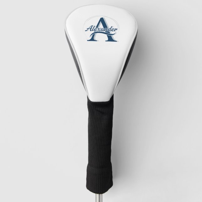 Personalisierte Monogramm-Golf-Schlagkopfabdeckung Golf Headcover (Vorderseite)