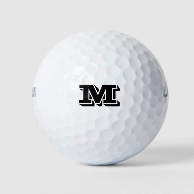 Personalisierte Monogramm Golfball (Vorderseite)