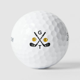 Personalisierte Monogramm-Golfschläger Golfbälle