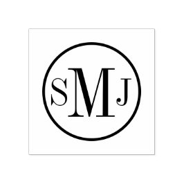 Personalisierte Monogramm Gummistempel