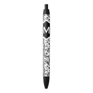 Personalisierte Monogramm-Herz-Liebe Doodle-Muster Kugelschreiber