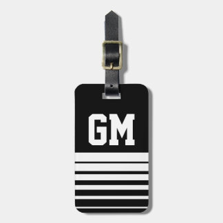 Personalisierte monogramm-Identifikations-Gepäckma Gepäckanhänger