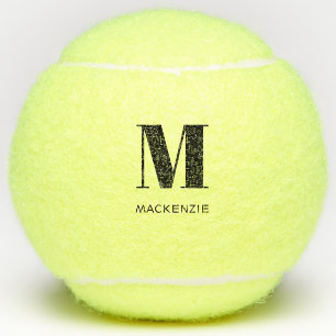 Personalisierte Monogramm-Initiale Name Tennisbälle