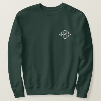 Personalisierte Monogramm-Initialen Besticktes Sweatshirt