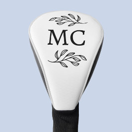 Personalisierte Monogramm-Initialen Botanisches Bl Golf Headcover