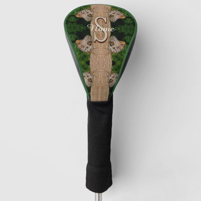 Personalisierte Monogramm-Initialen-Name Schmetter Golf Headcover (Vorderseite)