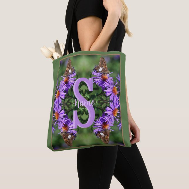 Personalisierte Monogramm-Initialen-Name Schmetter Tasche (Von Nahem)
