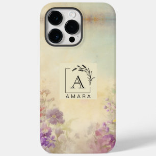 Personalisierte Monogramm iPhone 14 Pro Max Hülle