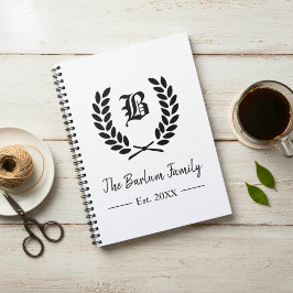 Personalisierte Monogramm Notizblock