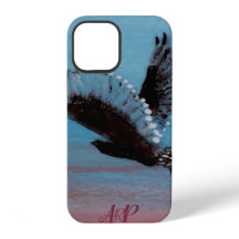 Personalisierte Monogramm-Owl-Kunst