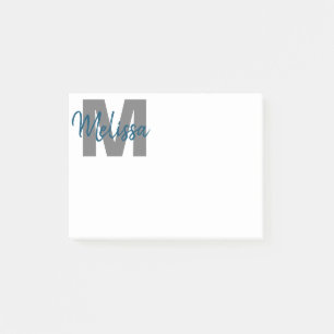 Personalisierte Monogramm Post-it Klebezettel