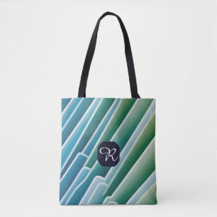 Personalisierte Monogramm Schulterkrankung - Abstr Tasche