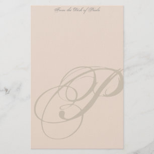 Personalisierte Monogramm-Stationierung Briefpapier