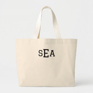 Personalisierte Monogramm-Tasche Oben Personalisie Jumbo Stoffbeutel