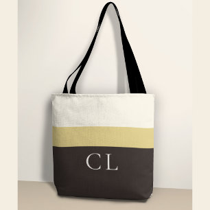 Personalisierte Monogramm-Tasche - Premium gestrei Tasche