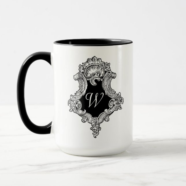 Personalisierte Monogramm Tasse (Links)