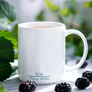 Personalisierte Monogramm-Tasse - Benutzerdefinier Kaffeetasse