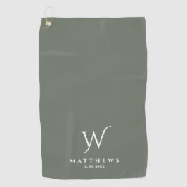 Personalisierte Monogramm und Name Go Golfhandtuch
