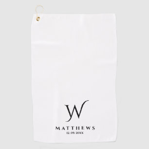 Personalisierte Monogramm und Name Go Golfhandtuch