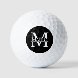 Personalisierte Monogramm und Name Gol Golfball