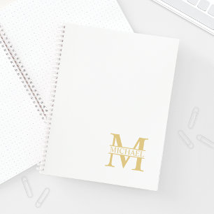 Personalisierte Monogramm und Name Notizbuch