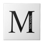 Personalisierte Monogramm und Namensdatei Fliese<br><div class="desc">Personalisiert Monogram und Name Designs zeichnen sich durch personalisierte Monogramme und Namen im klassischen Serif-Schriftart-Stil aus.</div>