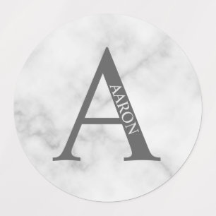 Personalisierte Monogramm- und Namensetiketten Etiketten
