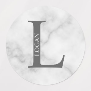 Personalisierte Monogramm- und Namensetiketten Etiketten