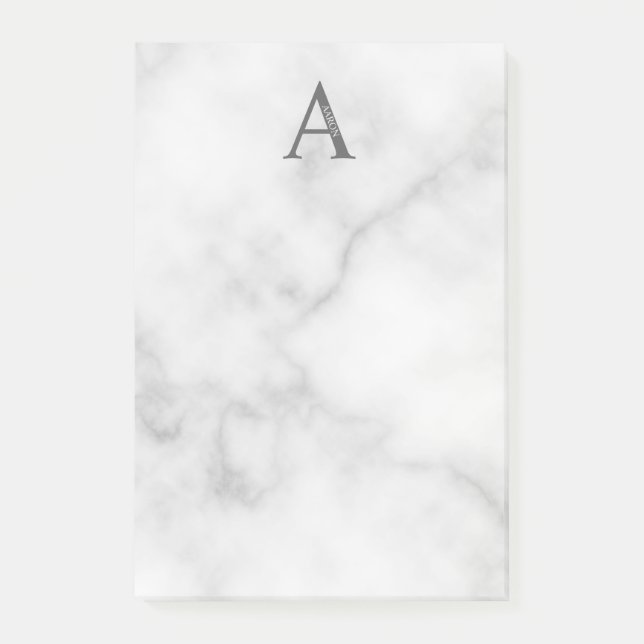 Personalisierte Monogramm- und Namenshinweise Post-it Klebezettel (Vorderseite)