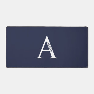 Personalisierte Monogramm- und Namensmauspad Schreibtischunterlage