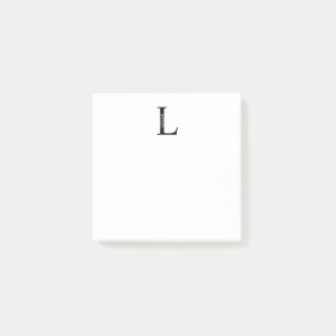 Personalisierte Monogramm- und Namensnotizen Post-it Klebezettel