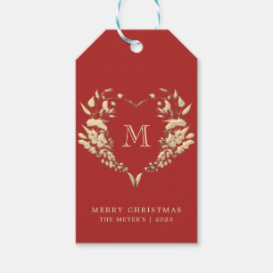 Personalisierte Monogramm-Weihnachtsgeschenkanhäng Geschenkanhänger