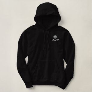 Personalisierte Monogrammatikalische Initialen Bestickter Hoodie